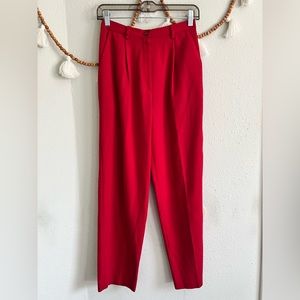 Sag Harbor vintage high waisted red trousers